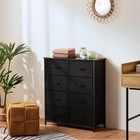 Olixis 8 Drawer Dresser For 11 8 d X 31 5 w X 36 4 h  8 Drawers   Black