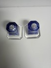 1940 s Art Deco Shaker Set Lucite Vintage Retro Kitchen Decor Blue And Clear