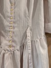 Union Made Vintage Women   s Pink lt Blue white Striped Button Dress Front Sz 13