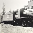 Western Pacific Railroad Engine Locomotive No  4 Antique Photo