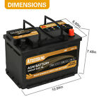 Platinum Agm Battery Bci Group 48 12v 70ah H6 Size 48 Automotive Car Battery