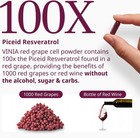 Vinia Red Grape Powder Capsules Resveratrol And Nitric Oxide Supplement 30 Cap