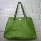 Kate Spade New York Green Ostrich Shoulder Large Bag