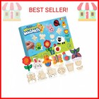 Joyin 12 Wooden Magnet Creativity Arts   Crafts Painting Kit For Kids  Decorate