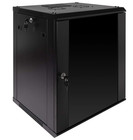 Navepoint 12u Server Rack Enclosure With Glass Door  Cooling Fan  Locks    Remov