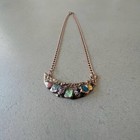 Crystal Necklace Gemstone Pendant Necklace Natural Chakra Stone Energy Healing