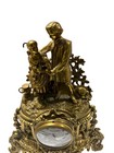 Early 20th Century Italian Brevatatto Franz Hermle Windup Mantle Lovers Clock