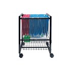 Advantus 34075 Mobile File Cart W sliding Baskets  12 7 8w X 15d X 21 1 8h black