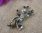 Vintage Jewelart Sterling Silver Pin Brooch   Spanish Dancer Male Mariachi 