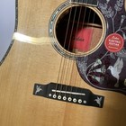 Nature Flower bird Solid Spruce Top Acoustic Guitar Koa Back side  B1g Eq