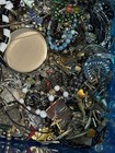 6  Lb Vintage Jewelry Junk Drawer Lot Necklaces Bracelets Pins Watches