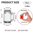 12 Pcs Mini Mason Jar With Handles 1 7oz 50ml premium Shot Glasses With Leakp   