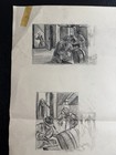 Vintage Original Pencil Concept Storyboard Art Sheet Noir Mystery Thriller