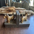 Antique Scotty Scottie Scottish Terrier Dog Cast Iron Bookends