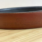 Coach Black Leather Belt Brass Buckle Ladies Sz Large 39 5 In