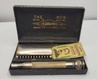 Vtg Gillette New England Empire Set Shipper Rare Silver Long Comb Baseplate Uk 