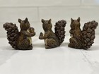 Nwt Set 3 Squirrel Figurines Robert Stanley Fall Classics Resin Pine Cone Acorns