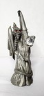 Perth Pewter Wizard With Dragon Crystal Ball Fa67 Signed Ray Lamb 1988 Figurine