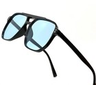 Retro Square Aviator Sunglasses Women Men 70s Vintage Trendy Plastic Frame Gafas