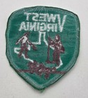 Vintage West Virginia State Travel Souvenir Patch Sew On Embroidered Green