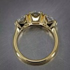 2ct Cushion Labcreated Diamond Women s Wedding Ring 14k Yellow Gold Plated