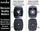 Davoice 44mm Tripod Quick Release Plate Camera X Square Base  Black 