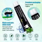 Fluoride Free Mint Toothpaste Natural Bamboo Activated Charcoal Teeth Whitening
