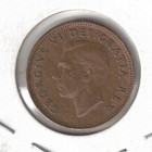 1951 Canadian Circulated George Vi One Cent Coin 