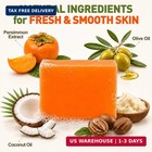 3 Pcs 100g Persimmon Soap Bar For Old People Smell   Natural Refreshing Body