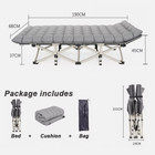 Suteck Camping Cot For Adults 500lbs Folding Bed W  Thick Cotton Pad Carry