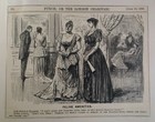 1891 Antique Illustration Print Original Rare Vhtf Punch Fashion Art Gallery Uk