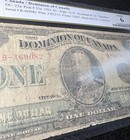 1923 Canada   Dominion Of Canada One Dollar Banknote - Pcgs Good 6