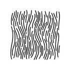 Really Great Stencils  Wavy Lines 1 Stencil  6x6   Curving Lines  Ripples  Fun