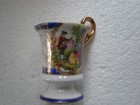 Vintage Porcelin Demitasse Cup With Courting Couple Scene