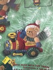 Vintage Bucilla Felt Christmas Ornament Kit Santa Bear With Toy Train 84438 New
