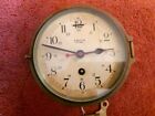 Antique Smith Astral England Brass Casing Nautical Ship Sea Clock  With Key 