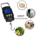 Lcd Electronic Fishing Scale Portable Digital Luggage Weight Hanging Hook 50kg
