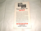 Vintage Winchester 1933 Rolling Up Skeet Records Foldout Brochure  Shell Box