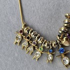 Child Or Grandchild Charm 18 necklace  4 Boys  3 Girl 2 Adult Boy Gold Tone