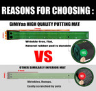 Gimyaa Golf Putting Mat Indoor Outdoor Auto Ball Return Crystal Velvet Green