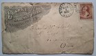 Washington Territory 1885 Ad Cover W Mispelled Spokan Falls To Mt Lookout Ohio  
