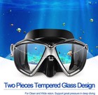 Snorkel Diving Mask Panoramic Hd Swim Mask  Anti-fog Scuba F  A-black 