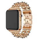 Double Row Alloy Stainless Steel Watch Band For Apple Watch 8 7 Se 6 5 4