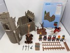 Vtg Playmobil Medieval Castle 3030 Knights Adventure W  Figures Horses Manual