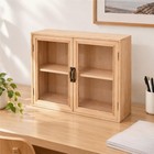 Countertop Storage Cabinet Space-saving Wooden Desktop Storage Cabinet Sturdy