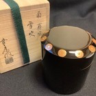 Natsume Tea Caddy Container Canister Chrysanthemum Makie Japanese Tea Ceremony