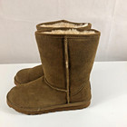 Bearpaw Elle Short Womens Boot 1962w Hickory Ii Suede Snow Wind Rain Size 10