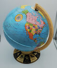 1960 s Ohio Art Tin Litho Colorful World Globe Zodiac Signs Astrology Base