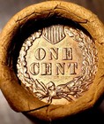 Sealed Vintage Wheat Cent Roll Au bu Indian wheat Ends  Estate Unsearched  Read 