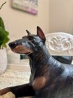 Vintage Universal Statuary Doberman Pinscher Dog Bone Statue Figurine 17  Usa